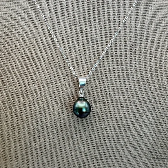 #32S925 Tahitian Semi Baroque Pearl Necklace